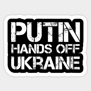 Putin Hands Off Ukraine Sticker
